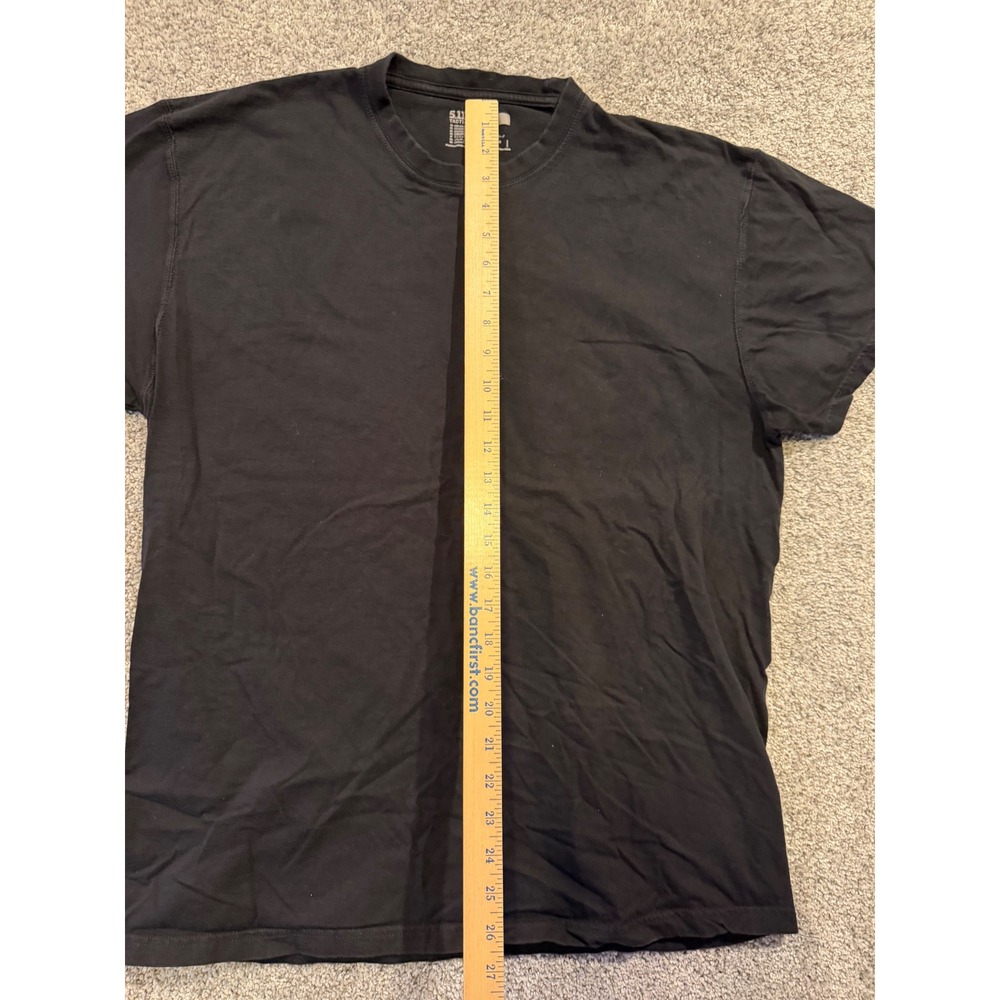 5.11 Tactical T-Shirt Mens XL Black Short Sleeve Crew Neck Cotton Solid - Picture 5 of 6